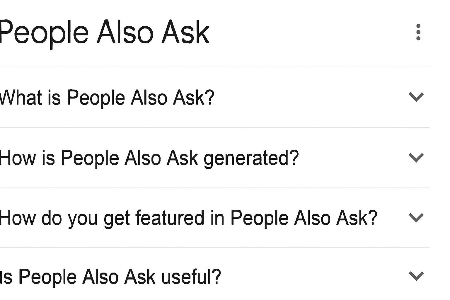 People Also Ask