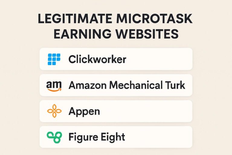Legitimate Microtask Earning Websites
