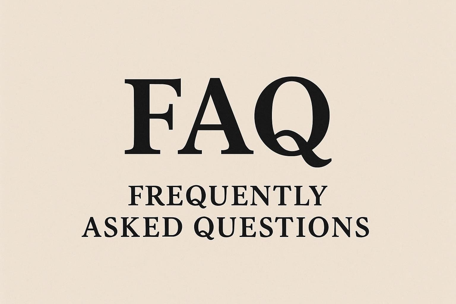 Frequently Asked Questions