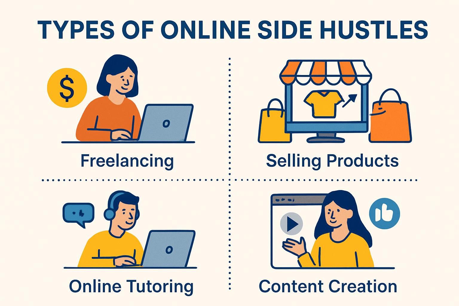 Types of Online Side Hustles