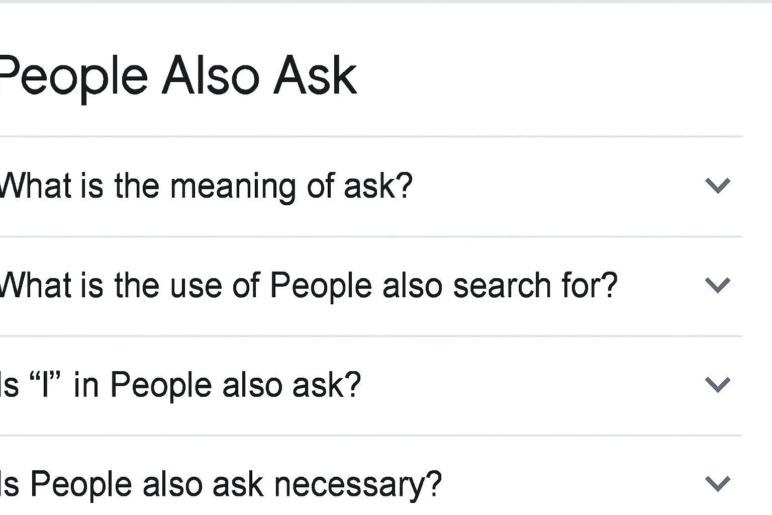People Also Ask