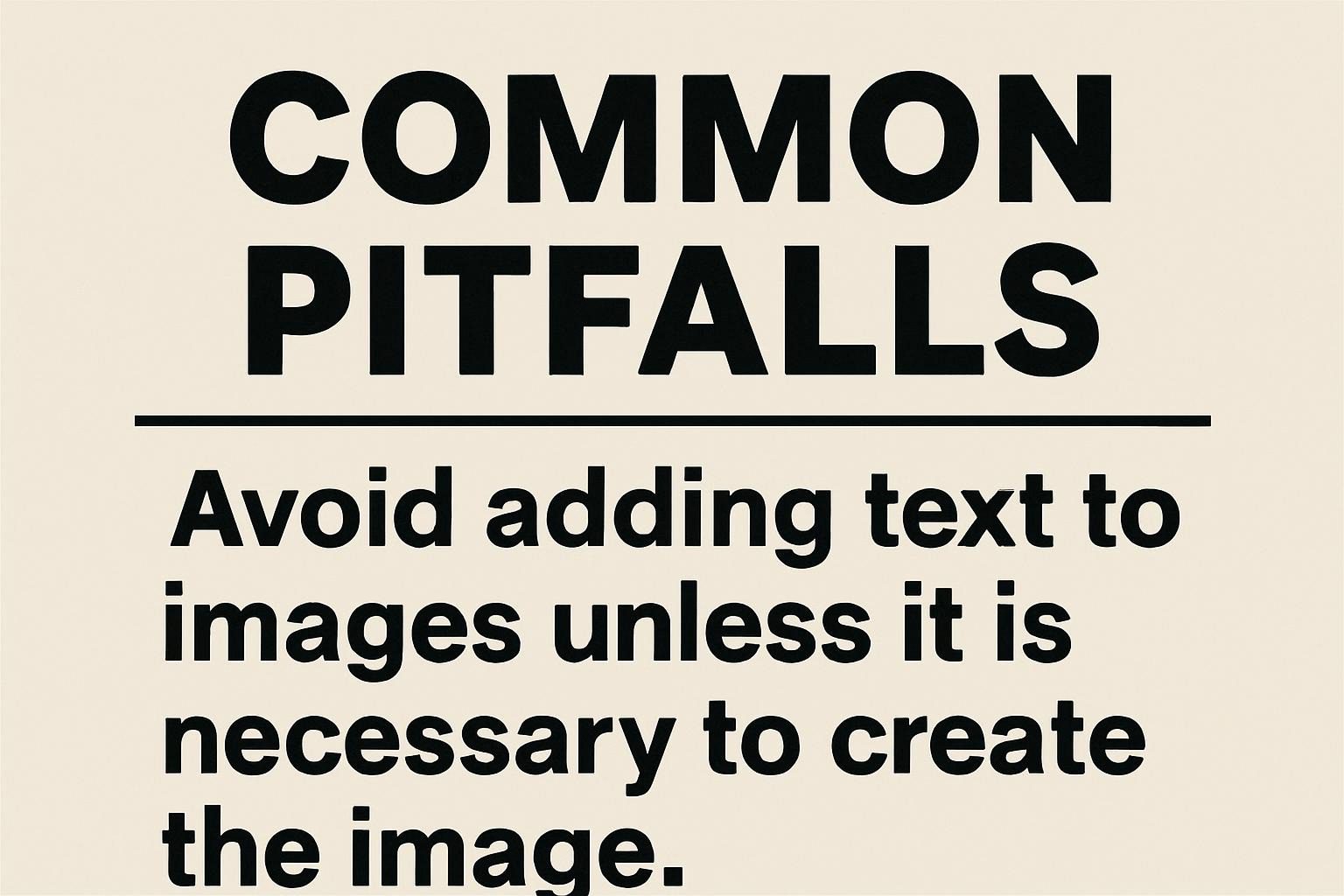 Common Pitfalls