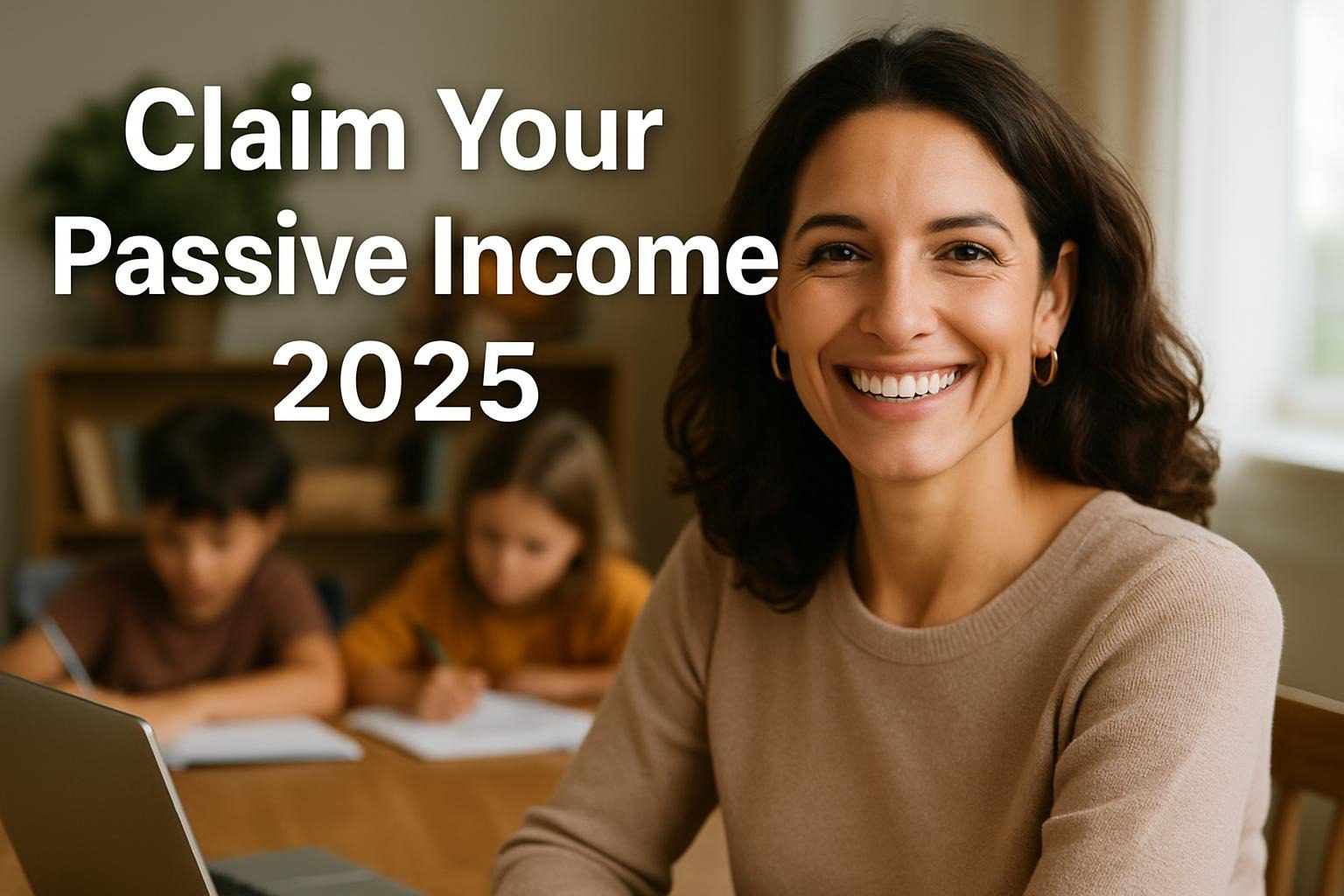 Empowered stay-at-home mom achieving financial goals