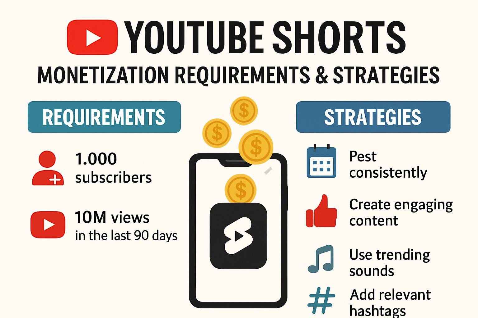 YouTube Shorts Monetization Requirements and Strategies