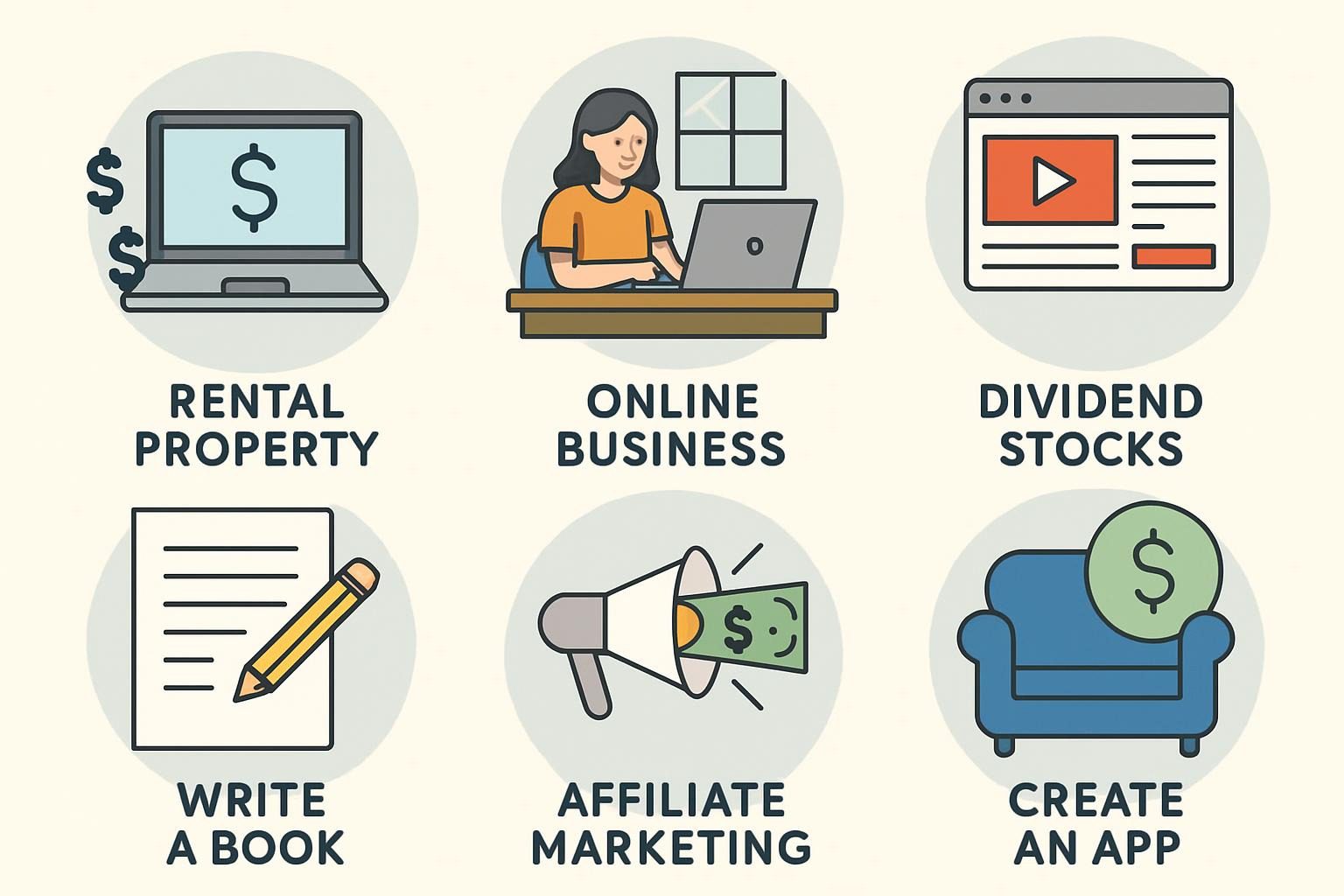 Top Passive Income Ideas from Home at a Glance