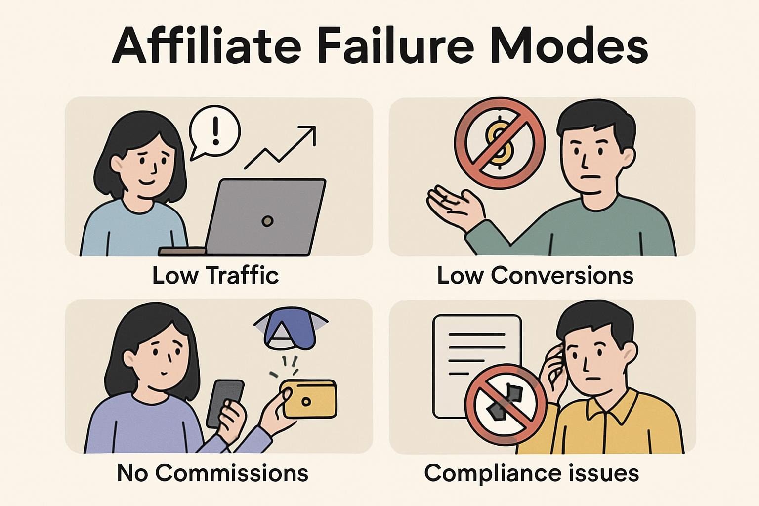 affiliate failure modes